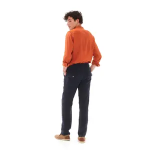 Pantalão de linho corte clássico Haris Cotton image-2