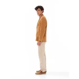 Linen Trouser with Elastic Waist Haris Cotton image-1