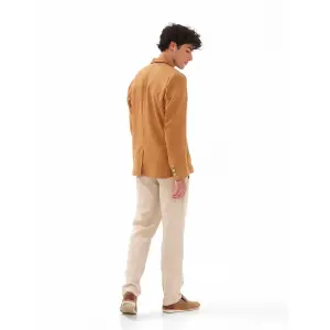 Linen Trouser with Elastic Waist Haris Cotton image-2