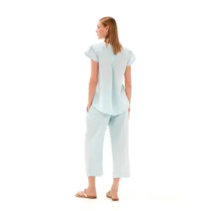 Bred Linnedragt Kvinde Haris Cotton image-1