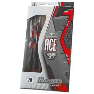 ha14322-brass-dart-with-rubber-coating-harrows-ace-gray-red