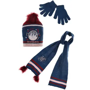 Children's woolen hat, scarf and gloves set Harry Potter image-1