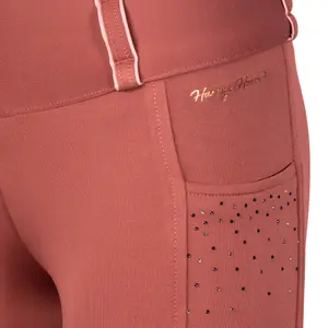 Ridebukser med fuldt greb til piger Harry's Horse Diva Mauvewood image-5