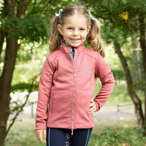 Girl's full-zip riding jacket Harry's Horse Diva Mauvewood image-2