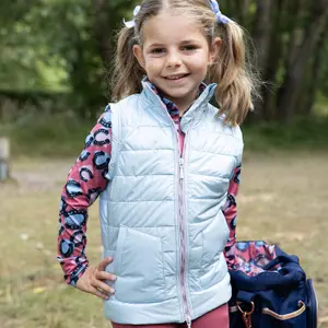 Dunjakke uden ærmer til piger Harry's Horse Diva Mauvewood image-2