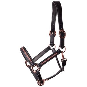 28500006-zwart-rosegold-leather-halter-for-horses-harry-s-horse-metallic-zwart-rosegold