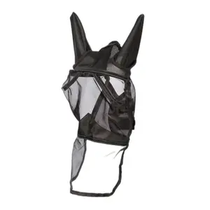 Máscara antimoscas para caballos con nariguera Harry's Horse Flyshield image-0