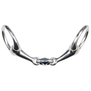 Olivenkopfgebiss für Pferde doppelt gebrochen Harry's Horse image-0