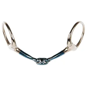 Two-ring snaffle bit with double anatomic break Harry's Horse image-0