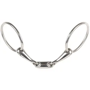 Two-ring snaffle bit for double break horse Harry's Horse image-1