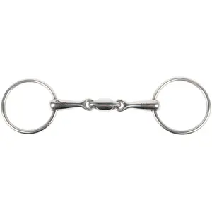 Two-ring snaffle bit for double break horse Harry's Horse image-0