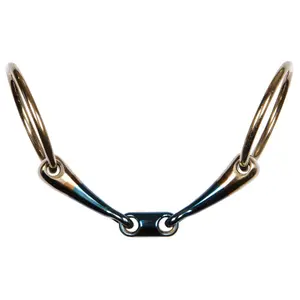 Morso a doppio anello per cavalli con canne grandi Harry's Horse Sweet Iron image-0