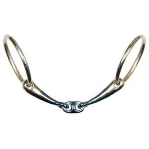 Two-ring snaffle bit with double anatomic break Harry's Horse