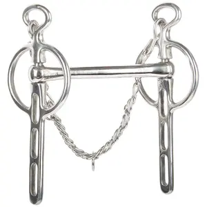 Ganascia Liverpool pour cheval avec 3 passages de rênes Harry's Horse 15 mm