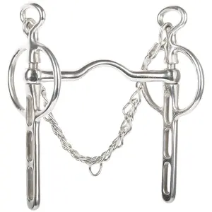 Mandíbula Liverpool pour cheval passage de langue avec 3 passants Harry's Horse image-0