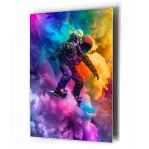 Acrylic Glass Panel Hartman Cosmic Rider by Suzan Valois AI