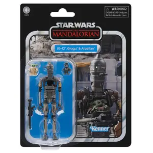 Φιγούρα Hasbro Star Wars The Mandalorian IG-12 Grogu & Anzellan image-4