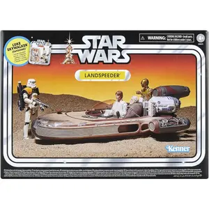 Figurita Hasbro Star Wars Landspeeder + Luke Skywalker