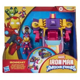 Figurine + véhicule Hasbro Marvel Iron Man And His Awesome Friends Iron Hear image-2