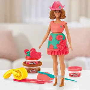 Coffret de jeu créatifs Hasbro Play-Doh Barbie Florais & Flinge image-3