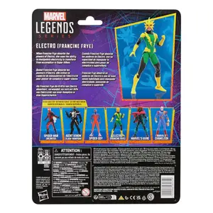 Figurina Hasbro Spider-Man Marvel Legends Retro Electro (Francine Frye) image-6