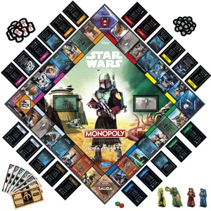 Brætspil Hasbro Star Wars Boba Fett Monopoly image-0