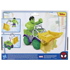 Figurine Hasbro Spidey and His Amazing Friends Set Wrecking truck + Hulk image-2