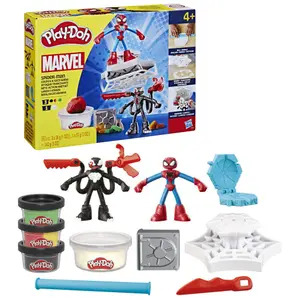Set di costruzione Hasbro Play-doh Marvel Spiderman Throw And Catch image-0