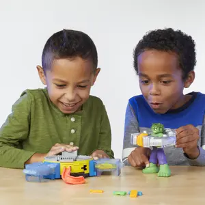 Jeux de construction Hasbro Play-doh Marvel Hulk Crushes And Shapes image-1