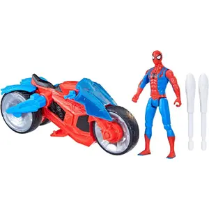 Figurine Hasbro Epic World of Action Arachnid Motorbike + Spiderman image-0