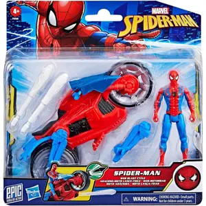 Figurine Hasbro Epic World of Action Arachnid Motorbike + Spiderman image-2