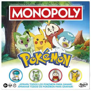 Juegos de mesa Hasbro Spanish Monopoly Pokemon image-1