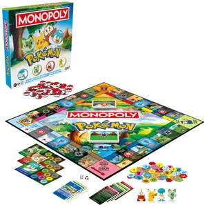 Juegos de mesa Hasbro Spanish Monopoly Pokemon image-2