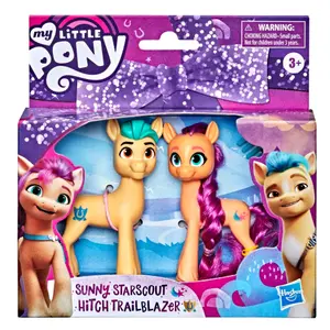 Box of 2 figurines my little pony has set the real hair Hasbro image-0