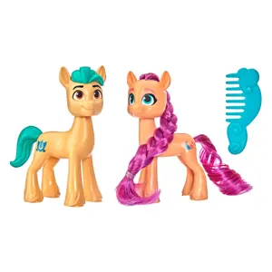 Box of 2 figurines my little pony has set the real hair Hasbro image-3