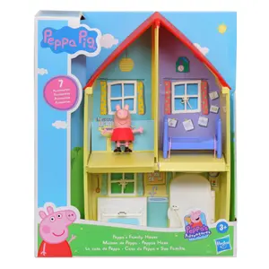 Family house figurines with figure and accessory Hasbro Peppa Pig image-0