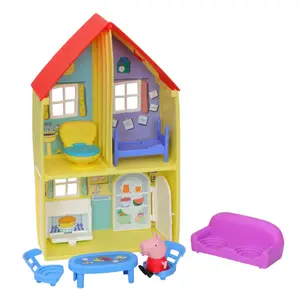 Family house figurines with figure and accessory Hasbro Peppa Pig image-2