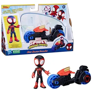 Heroes figurine with motorcycle in 2 models Hasbro Spidey Marvel image-1