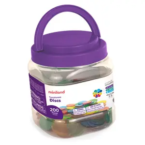 Educational games translucent discs Hasbro (x200) image-0