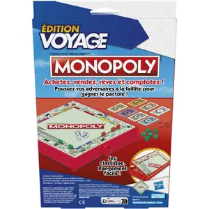 Juegos de mesa Monopoly de viaje Hasbro image-2