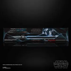 Laser replica collectible figurine Hasbro Star Wars The Mandalorian Black Series Force FX Elite Mandalorian Darksaber 1/1 image-5