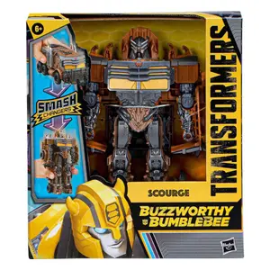 Figurine Hasbro Transformers: Rise Of The Beasts Buzzworthy Bumblebee Smash Changers Scourge image-3