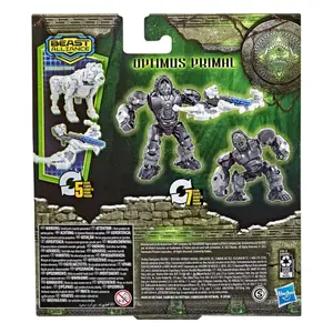 Pack 2 figurines Hasbro Transformers: Rise Of The Beasts Beast Alliance Weaponizer Optimus Primal & Arrowstripe 13 Cm image-1