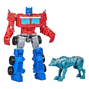 Pack 2 figurines Hasbro Transformers: Rise Of The Beasts Beast Alliance Weaponizer Optimus Prime & Chainclaw 13 Cm image-0