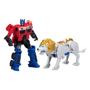 Pack 2 figurines Hasbro Transformers: Rise Of The Beasts Beast Alliance Combiner Optimus Prime & Lionblade image-0