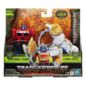 Pack 2 figurines Hasbro Transformers: Rise Of The Beasts Beast Alliance Combiner Optimus Prime & Lionblade image-3