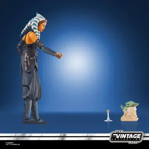 Figurine 2022 ahsoka tano &amp; grogu Hasbro Star Wars: The Mandalorian Vintage Collection image-4