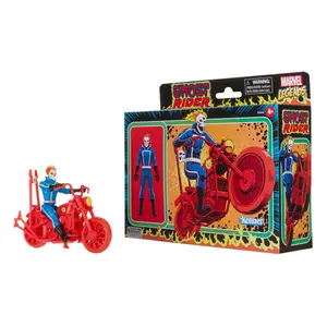 Figurine with vehicle Hasbro Marvel Legends Retro Collection Ghost Rider image-4