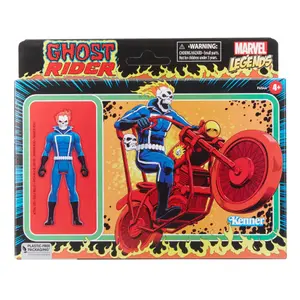 Figurine with vehicle Hasbro Marvel Legends Retro Collection Ghost Rider image-5