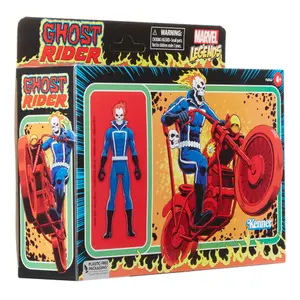 Figurine with vehicle Hasbro Marvel Legends Retro Collection Ghost Rider image-6